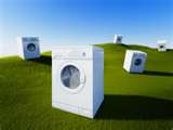 washer machine on lawn