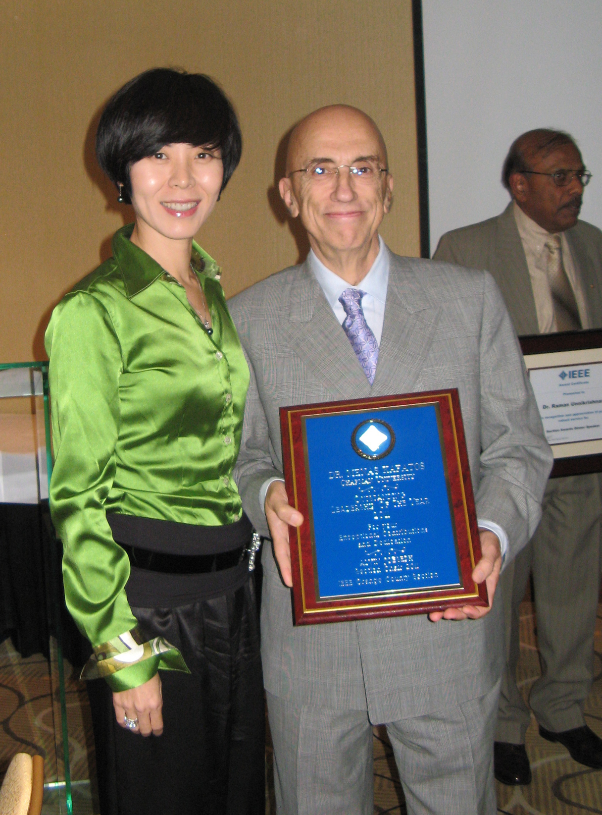 Dr. Susan Yang and Dean Menas Kafatos