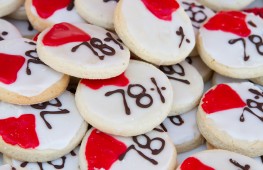 Specially-decorated cookies remind students that donors help take a bite out of tuition costs.