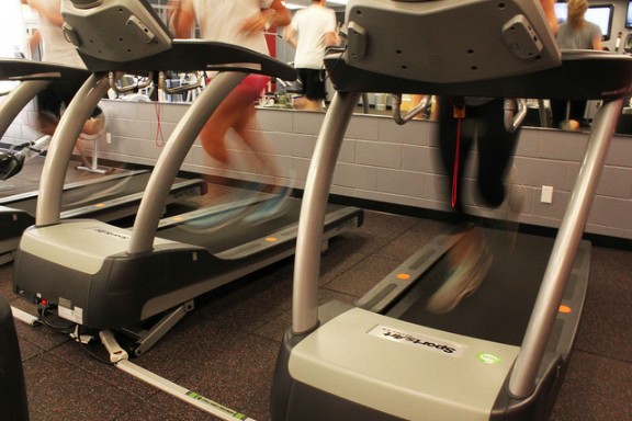 Thanks to new green gym equipment in the Henley Hall Fitness Center, kinetic energy from workouts will be recaptured and fed back into the grid.
