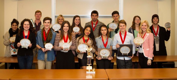 Chapman University's Speech and Debate Team hauled home several individual awards and the sweepstakes trophy in recent competition.