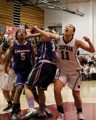 Chapman University freshman Sandra Gao (No. 11) led Panther women to a late comeback in Saturday's game.