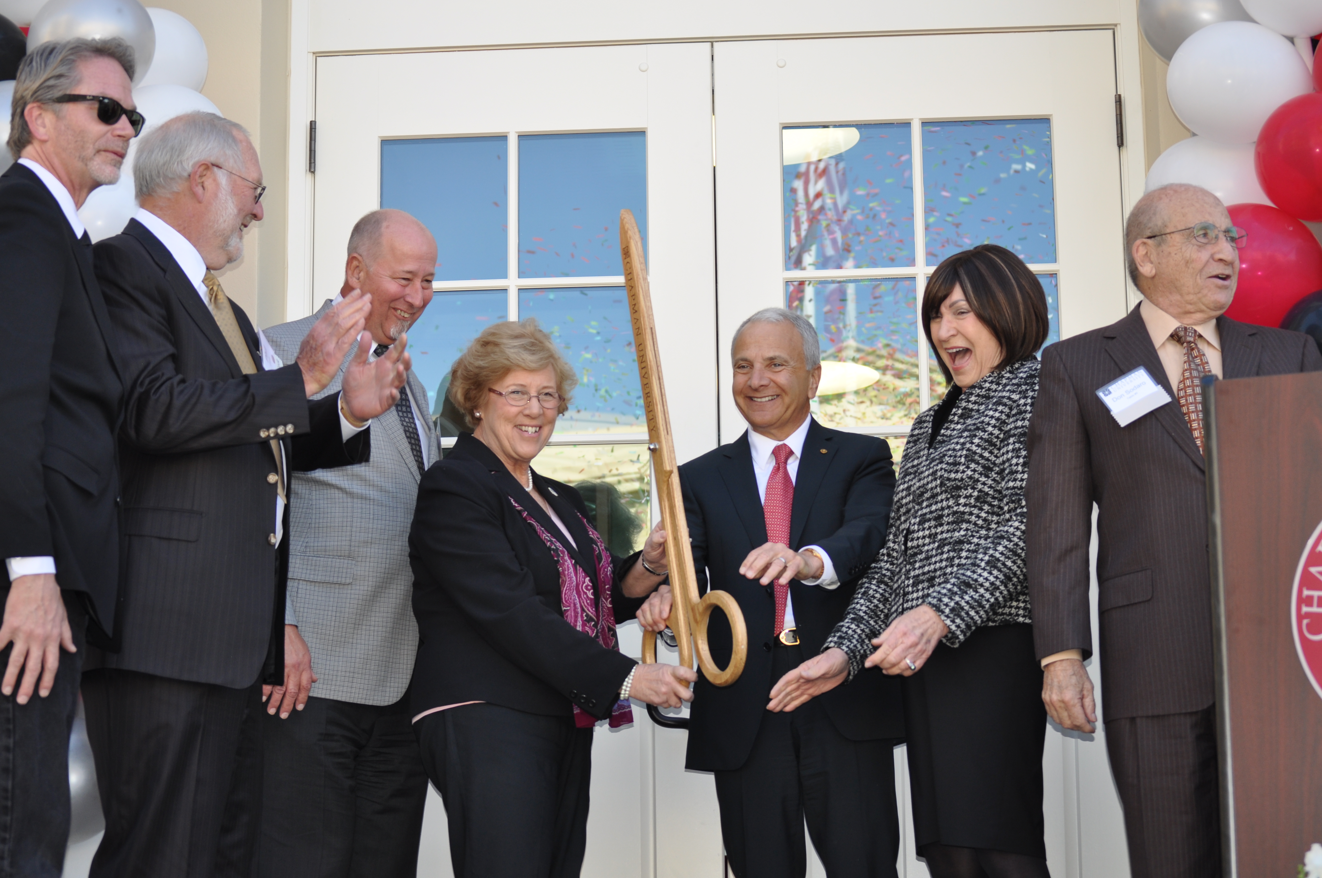 The James L. and Lynne Pierson Doti Hall was officially dedicated Friday, Feb. 22, following the president's annual State of the University address.
