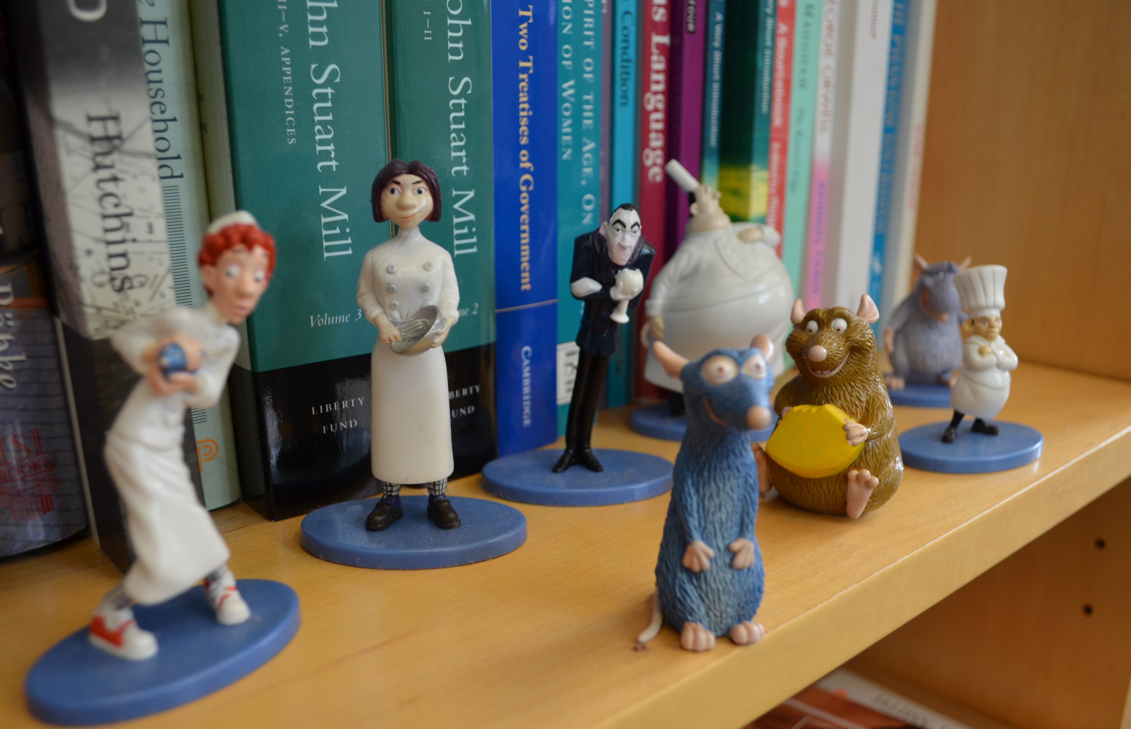 The culinary crew is all there, keeping good company with John Stuart Mill and John Locke.
