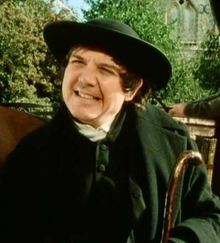 The tiresome Mr. Collins as played by David Bamber in the BBC production of Jane Austen's "Pride and Prejudice." He was doing his literary part, says Lucio.