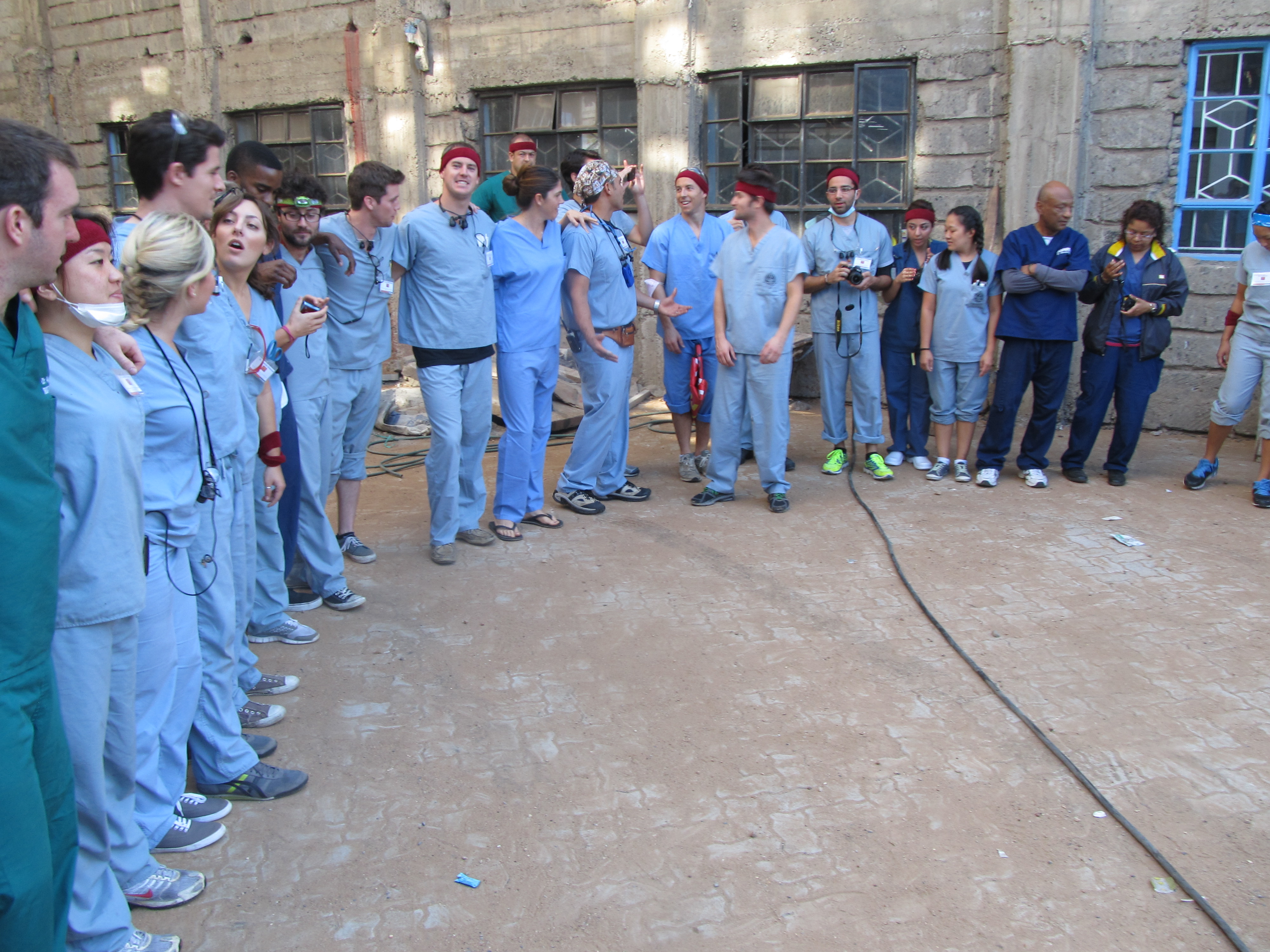 nurses all lined up