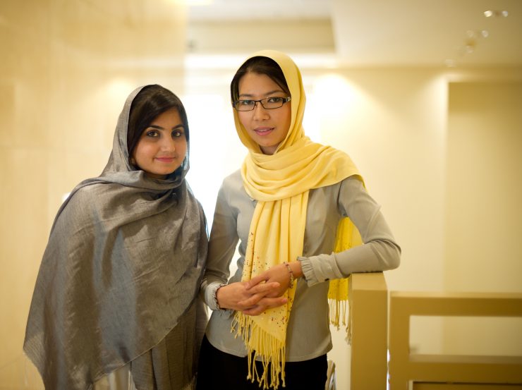 Shamsi and Munira at Chapman College on October 12, 2012