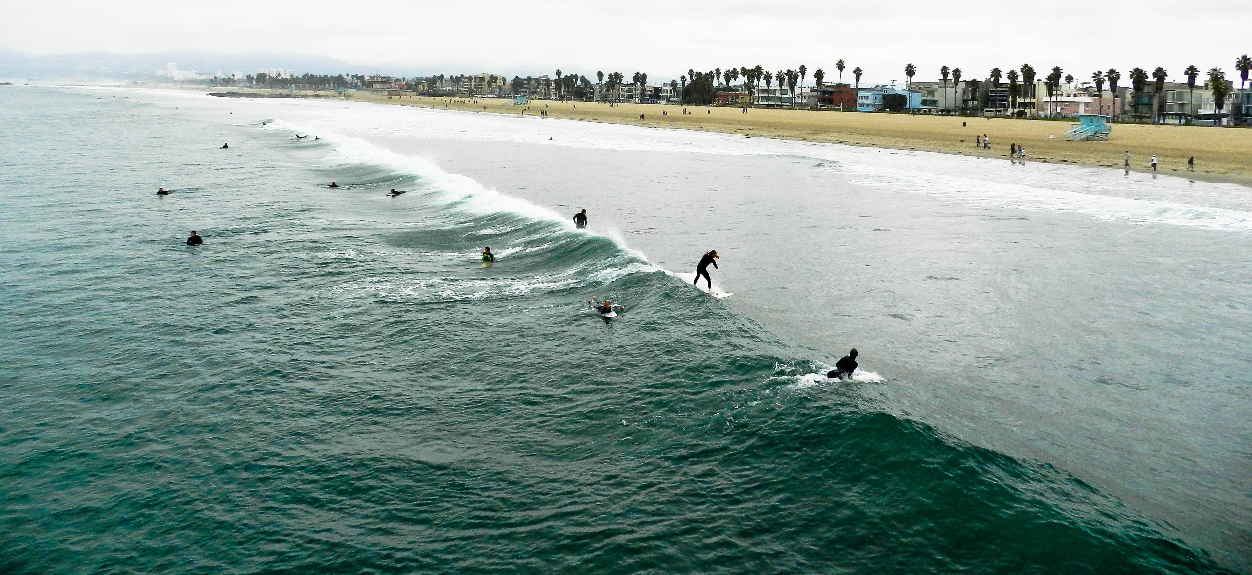people surfing