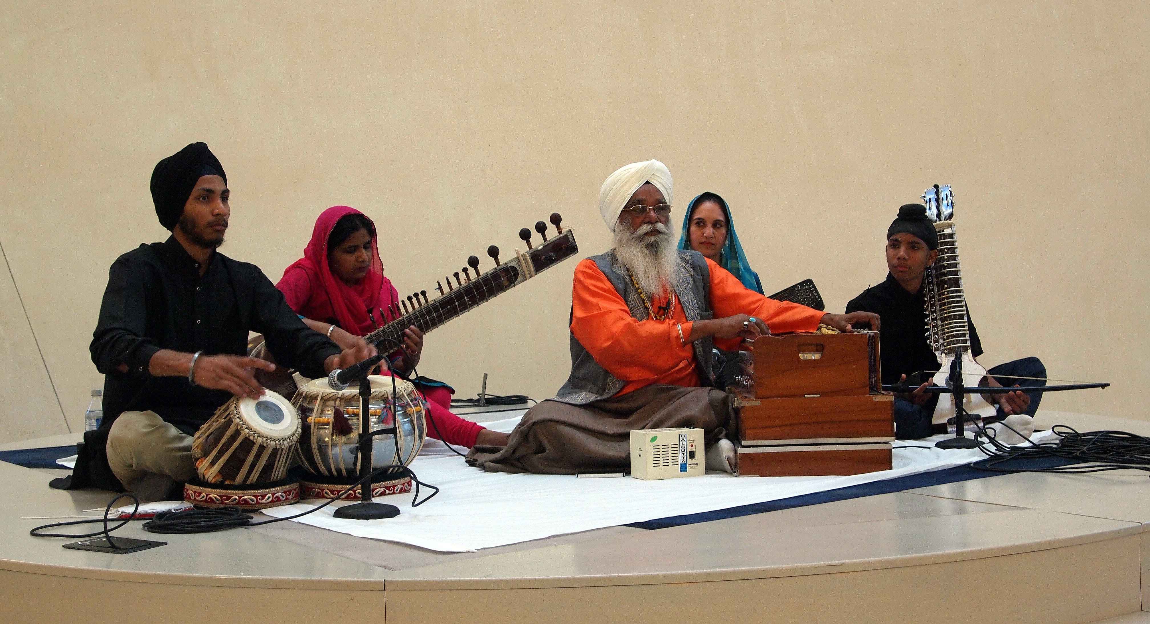 group playing music