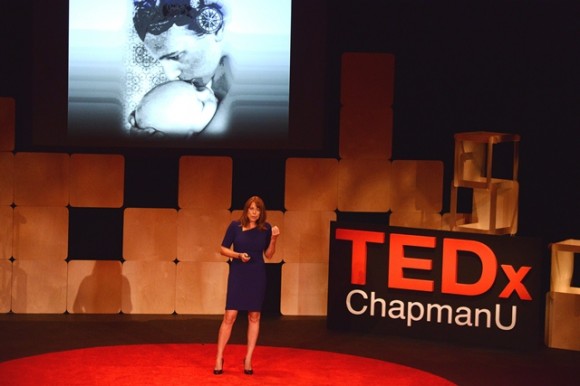 Laura Glynn, Ph.D., shared her research into mother and child health at TEDxChapmanU 2014.