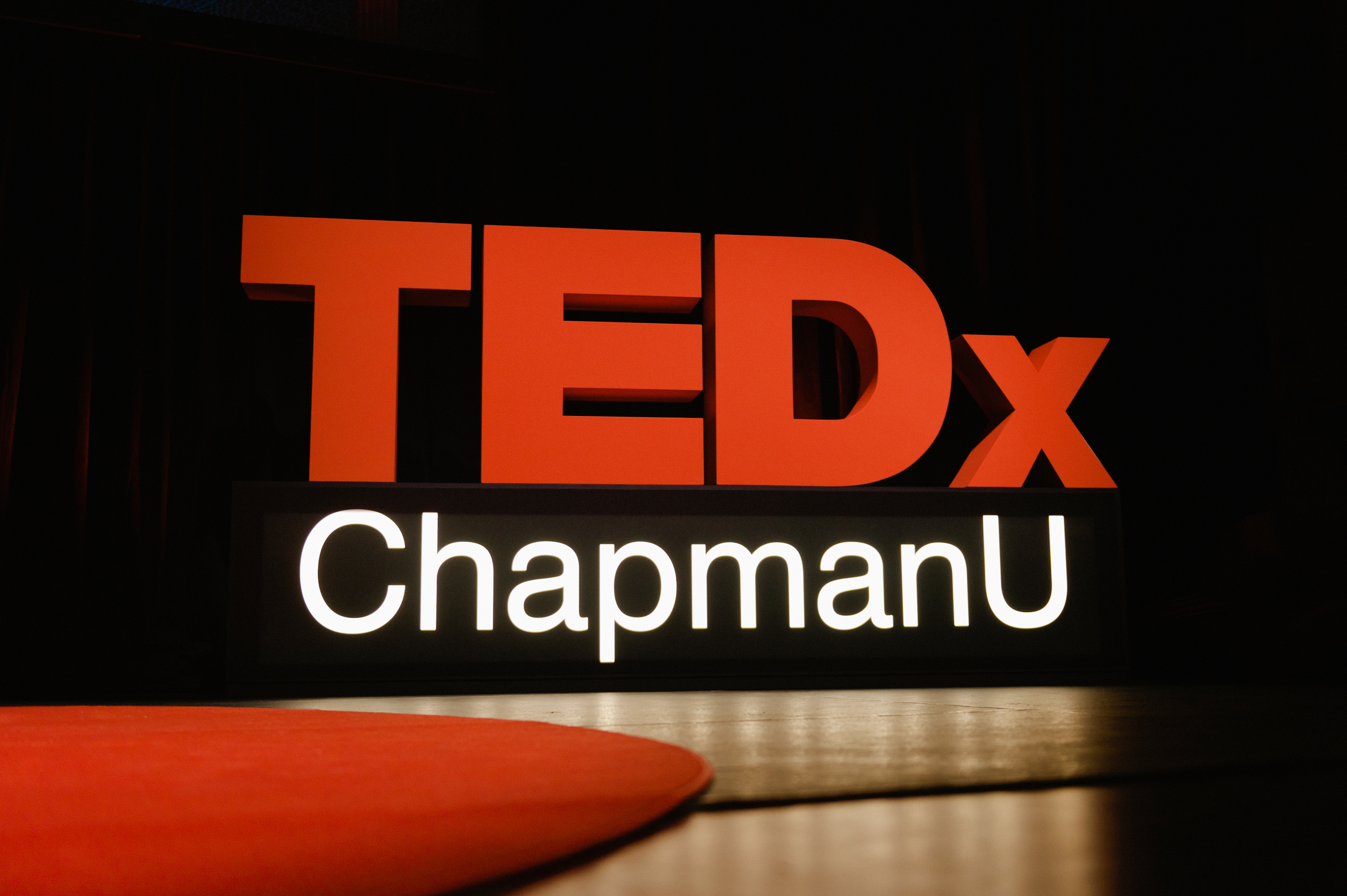 TEDxChapmanU sign