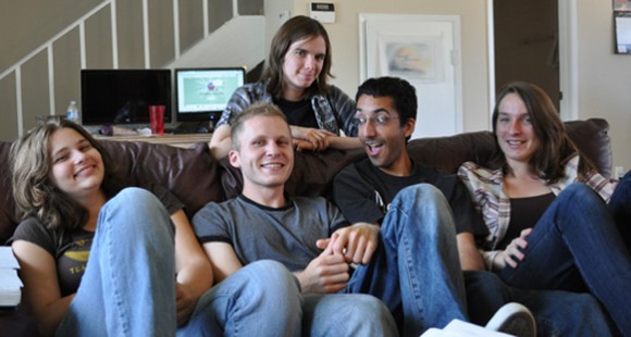 group of students smiling