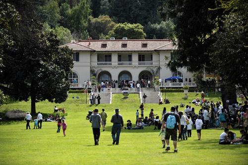 The lawn of the Montalvo Arts Center, home of the Lucas Artists Residency. The center's leaders will be on campus for a guest lecture Wednesday, Sept. 24.