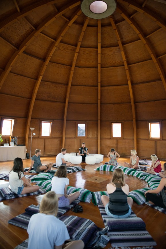 Students in integratron.