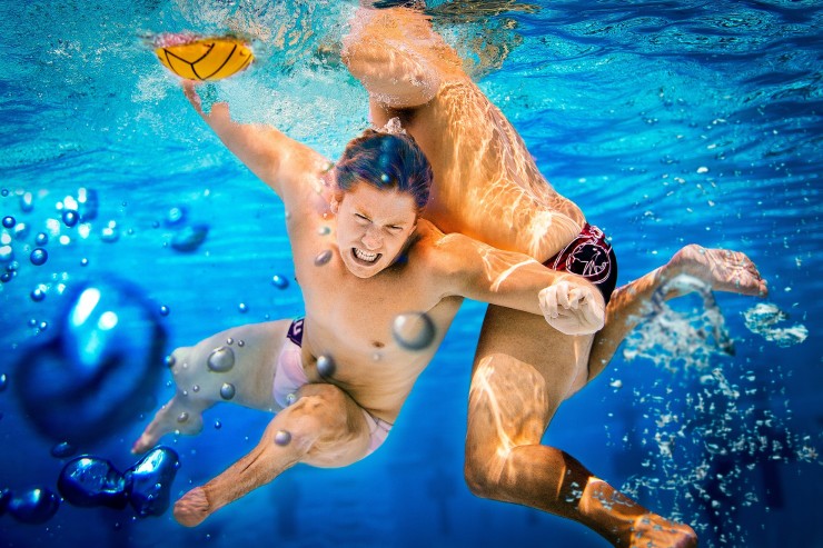 picture of man underwater