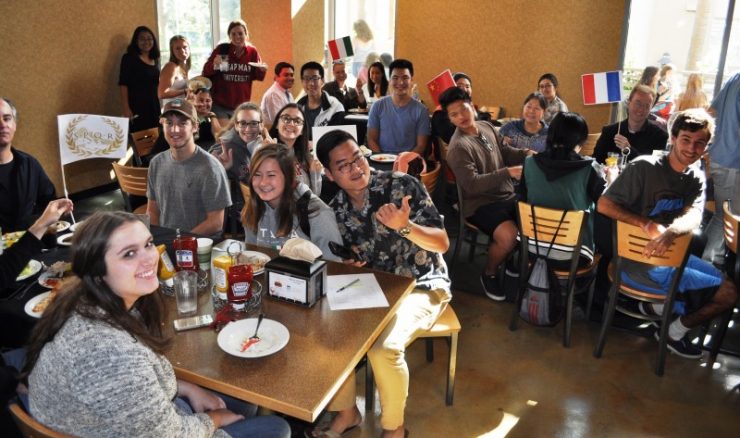 group at a restaurant