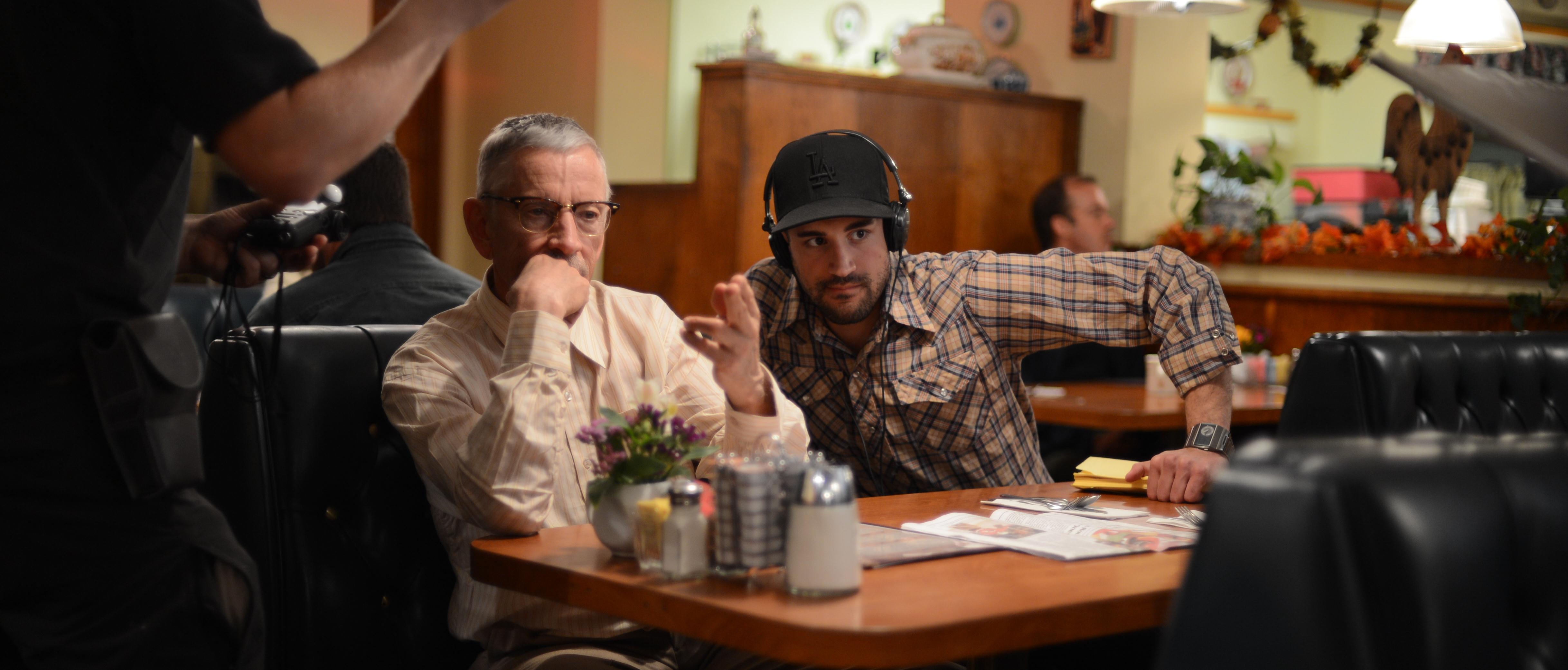 two men on a film set