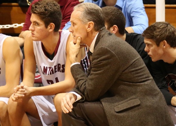 basketball team focused on the game