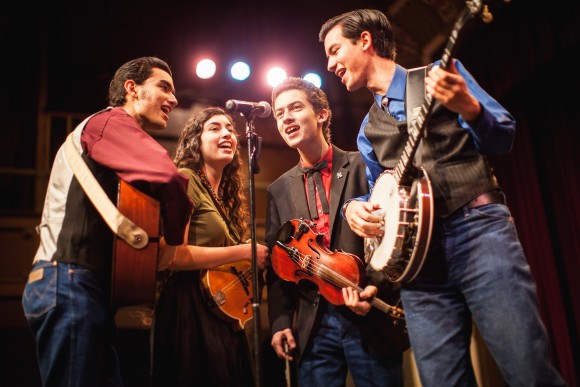 group of musicians on stage