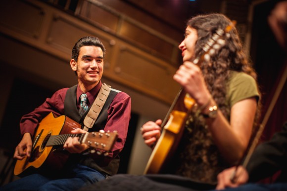 group of musicians on stage