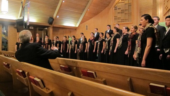 The University Singers rehearse