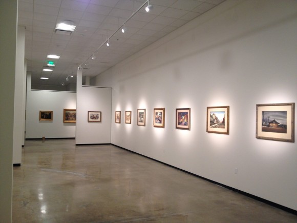 California Scene paintings on display in the new Hilbert Museum of California Art.
