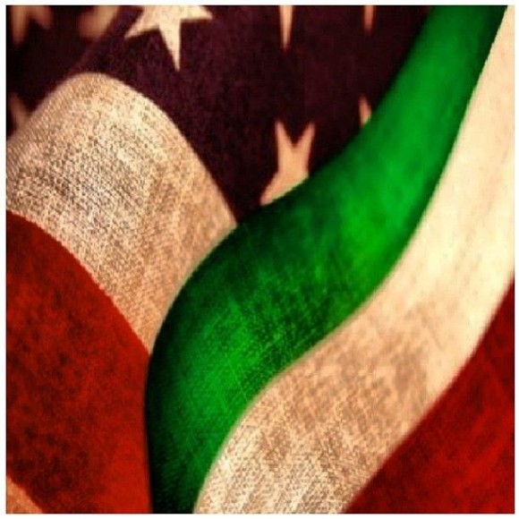 Italian and American flags