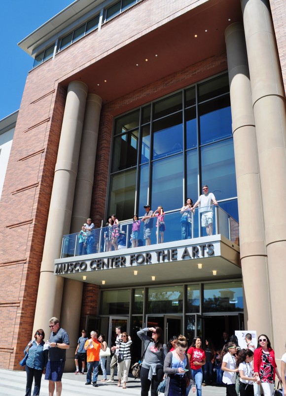 people in front of the Musco Center