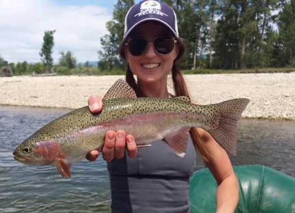 Trina Clausen, trout crop
