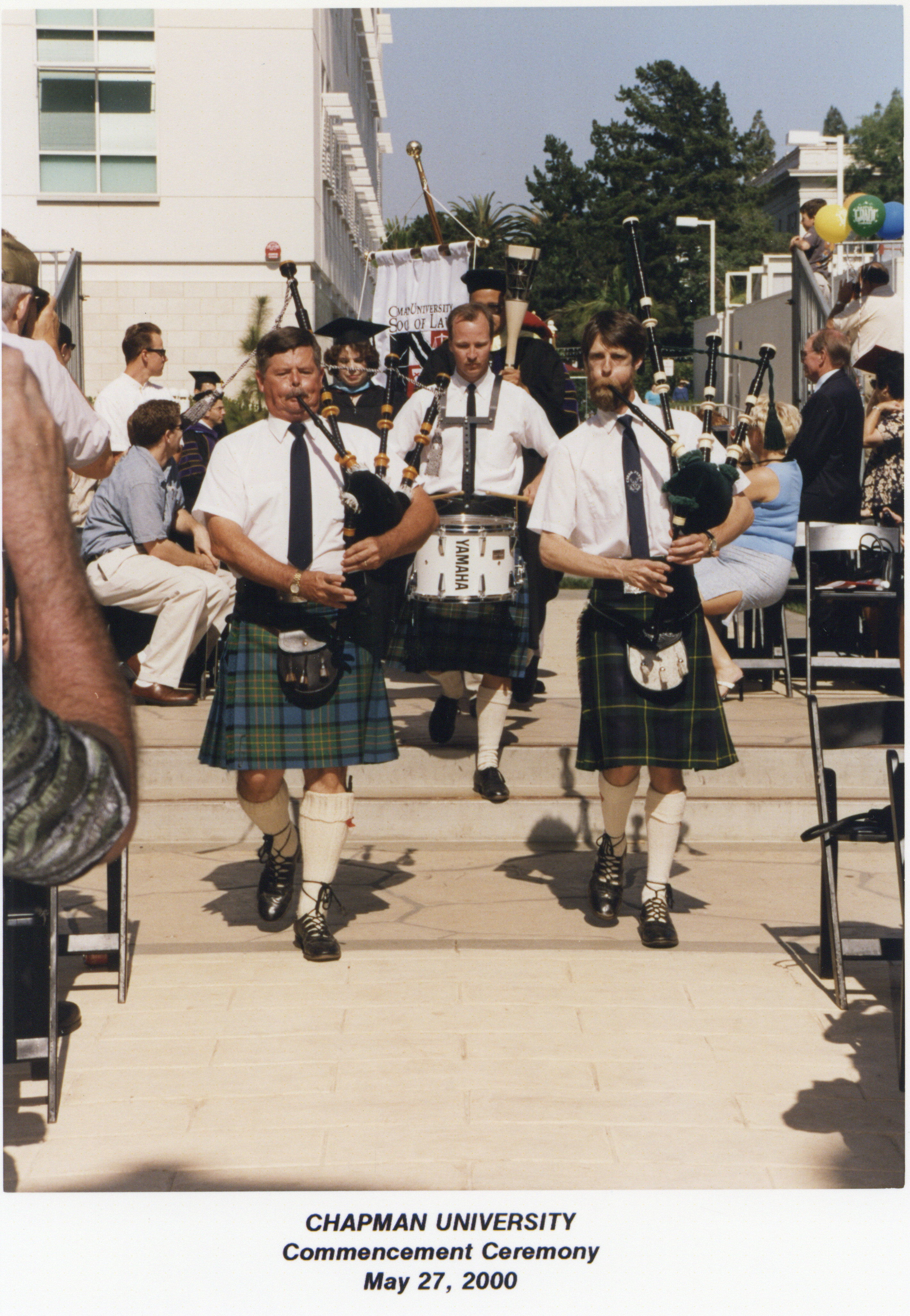 bagpipers at commencement