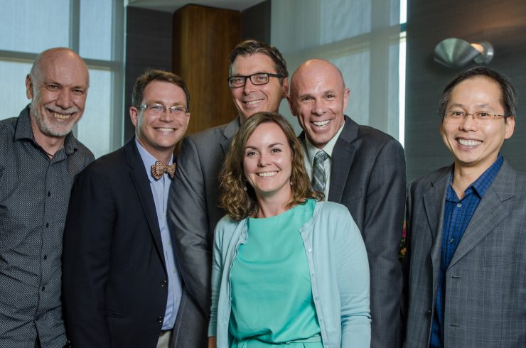 group of people smiling