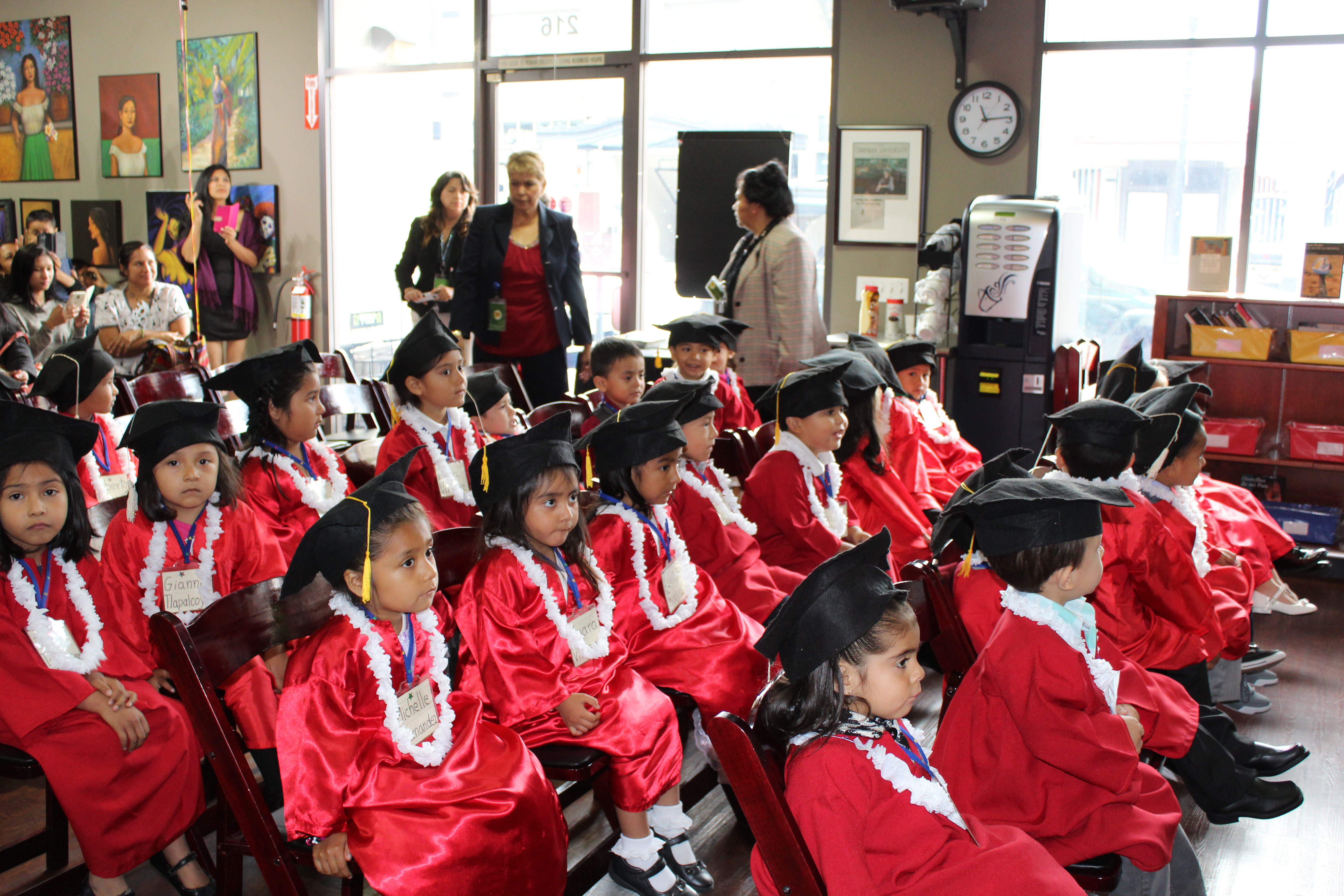 group of young children graduating.
