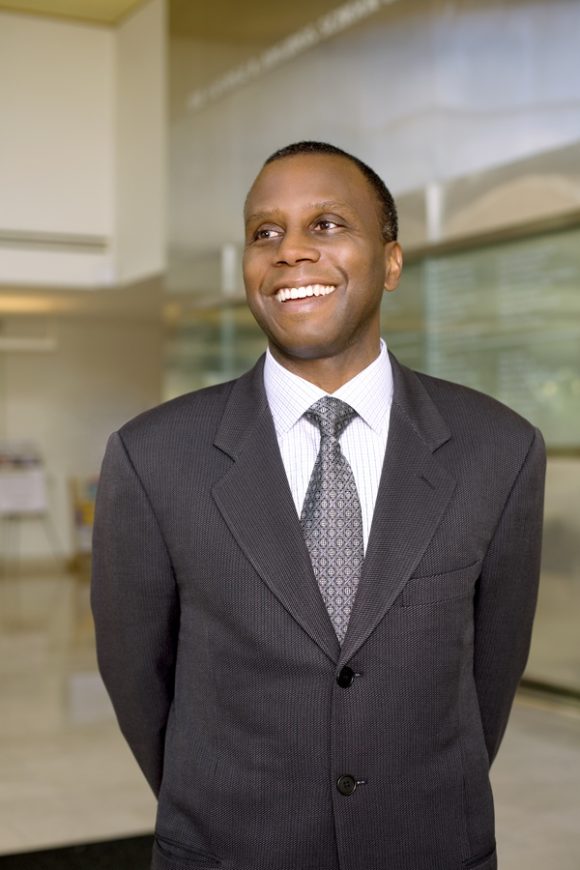 Smiling man in suit