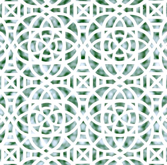 A work of papercut art from "Geometric Almajia"