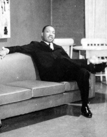 The Rev. Martin Luther King at Chapman College in 1961.