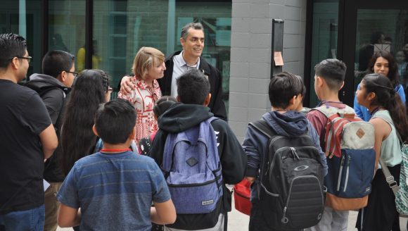 students visit Chapman