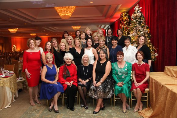 group of women dressed up