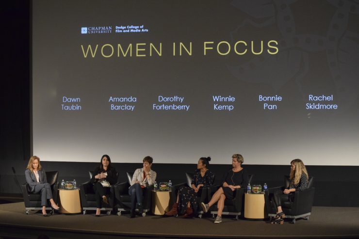an image of chapman university's 2018 women in focus panel
