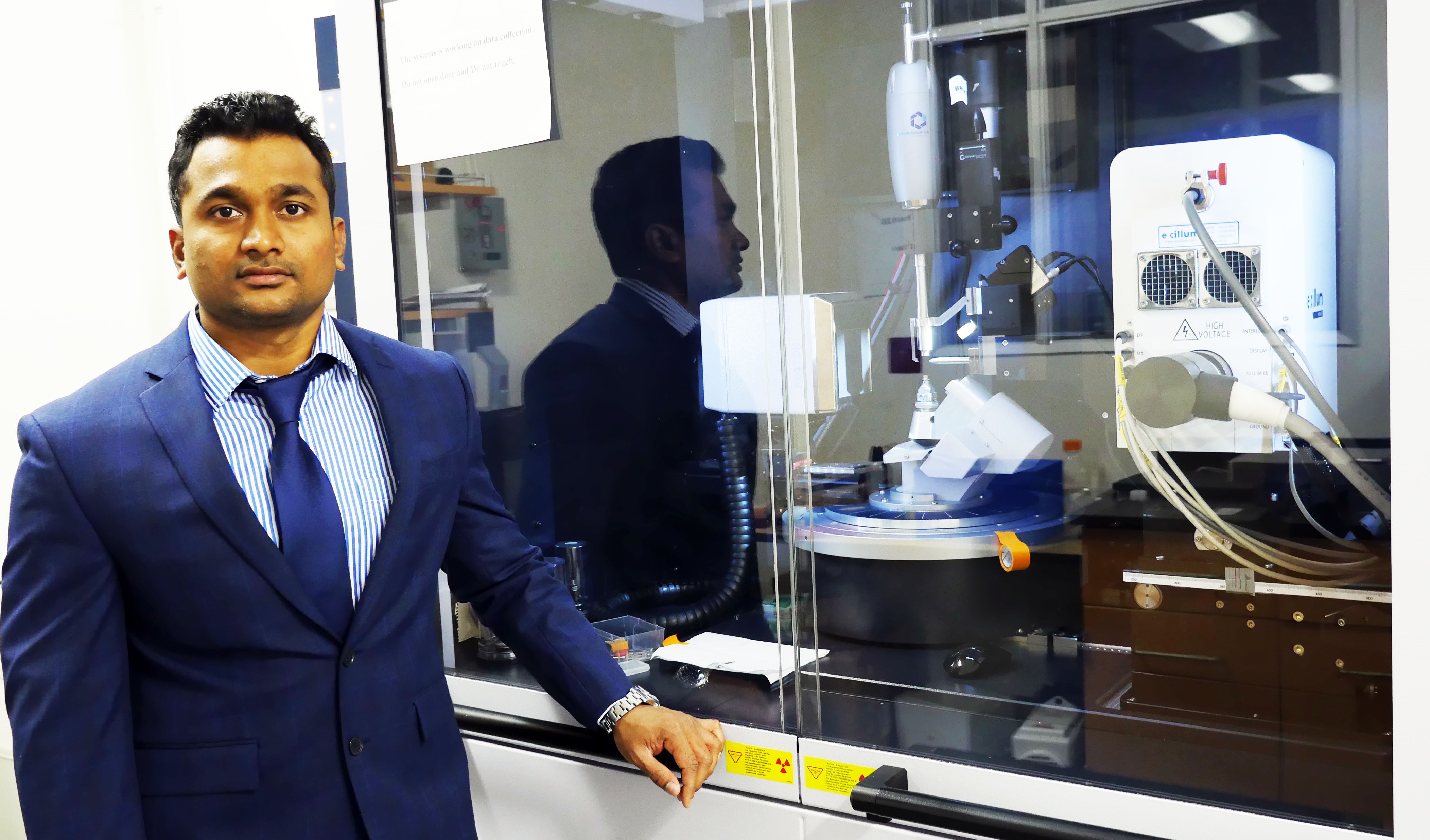 professor in lab
