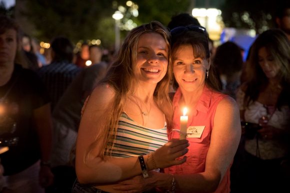 First-Year Chapman University Student at Candle Lighting Ceremony 2019.