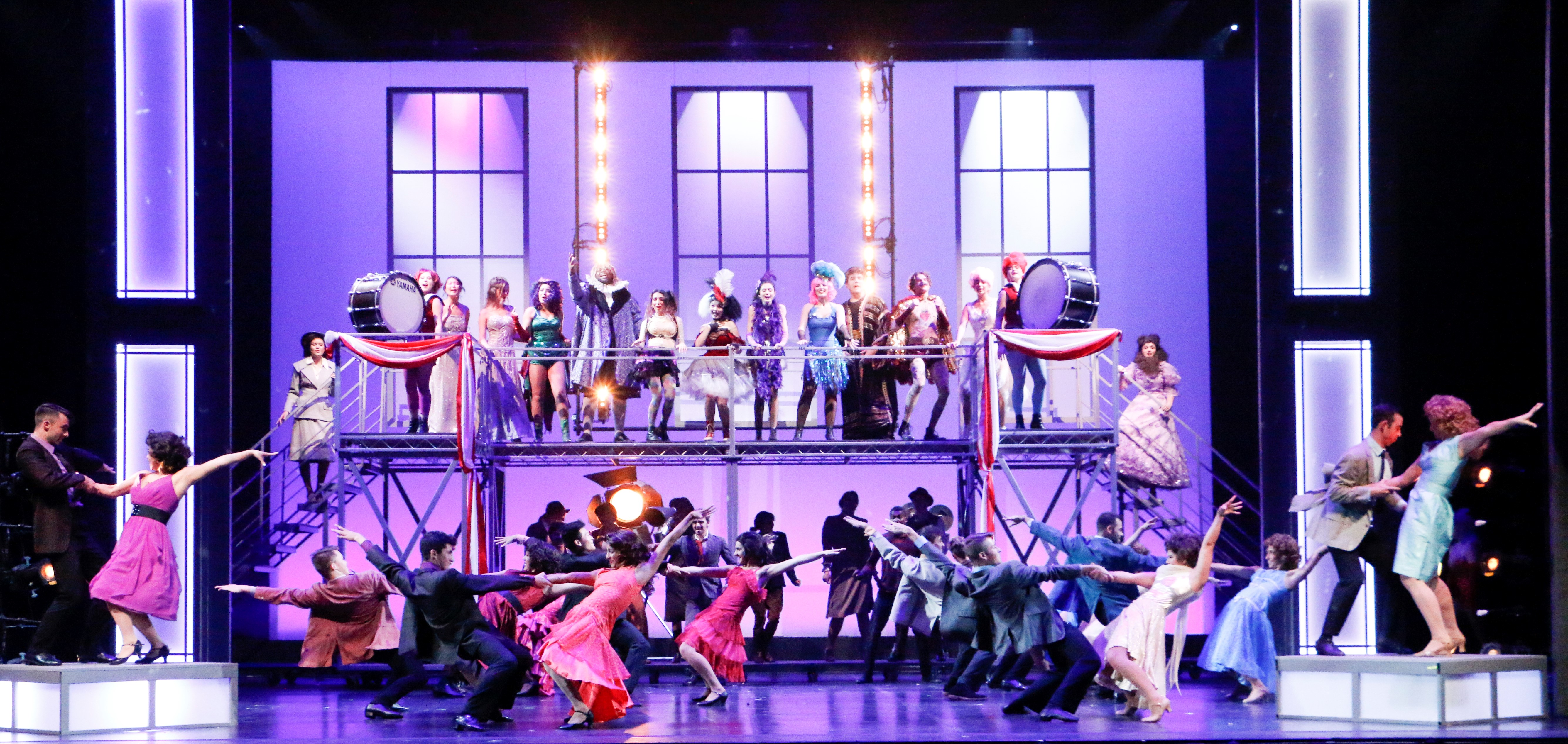 Chapman students performing on stage during Chapman Celebrates gala
