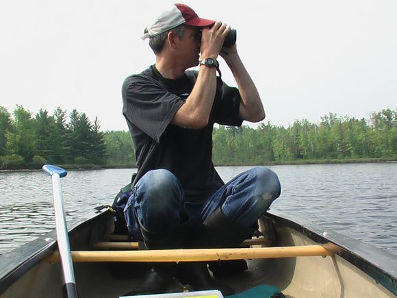 Walter Piper looks for loons.