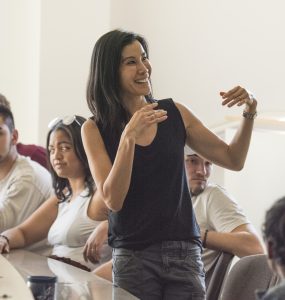 Lisa Ling in a Chapman University Classroom