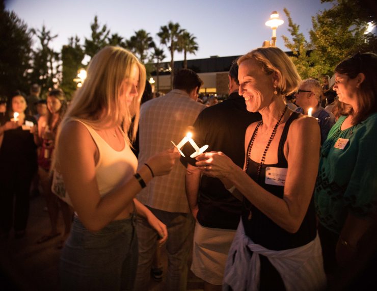 Alumni Family Members into the Panther Fold With Candle