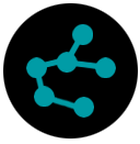 Stylistic rendering of a molecule