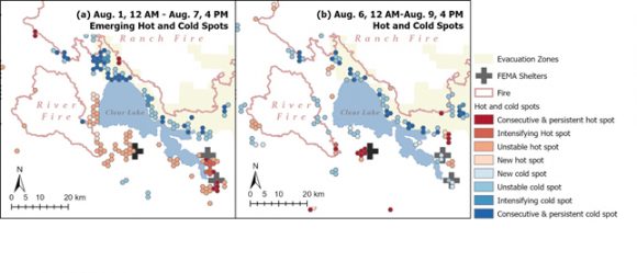 Graph of Medocino Complex fire