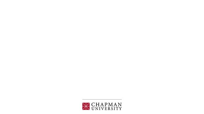 White with Chapman logo at bottom Powerpoint template
