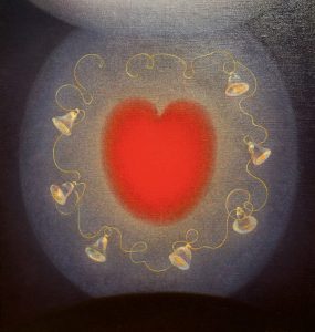 Agnes Pelton Painting of Heart in the Hilbert Museum