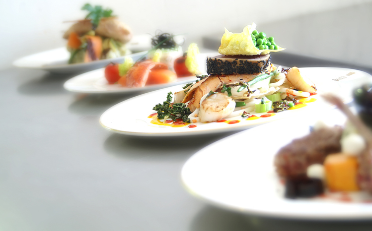 plated meals ready for serving
