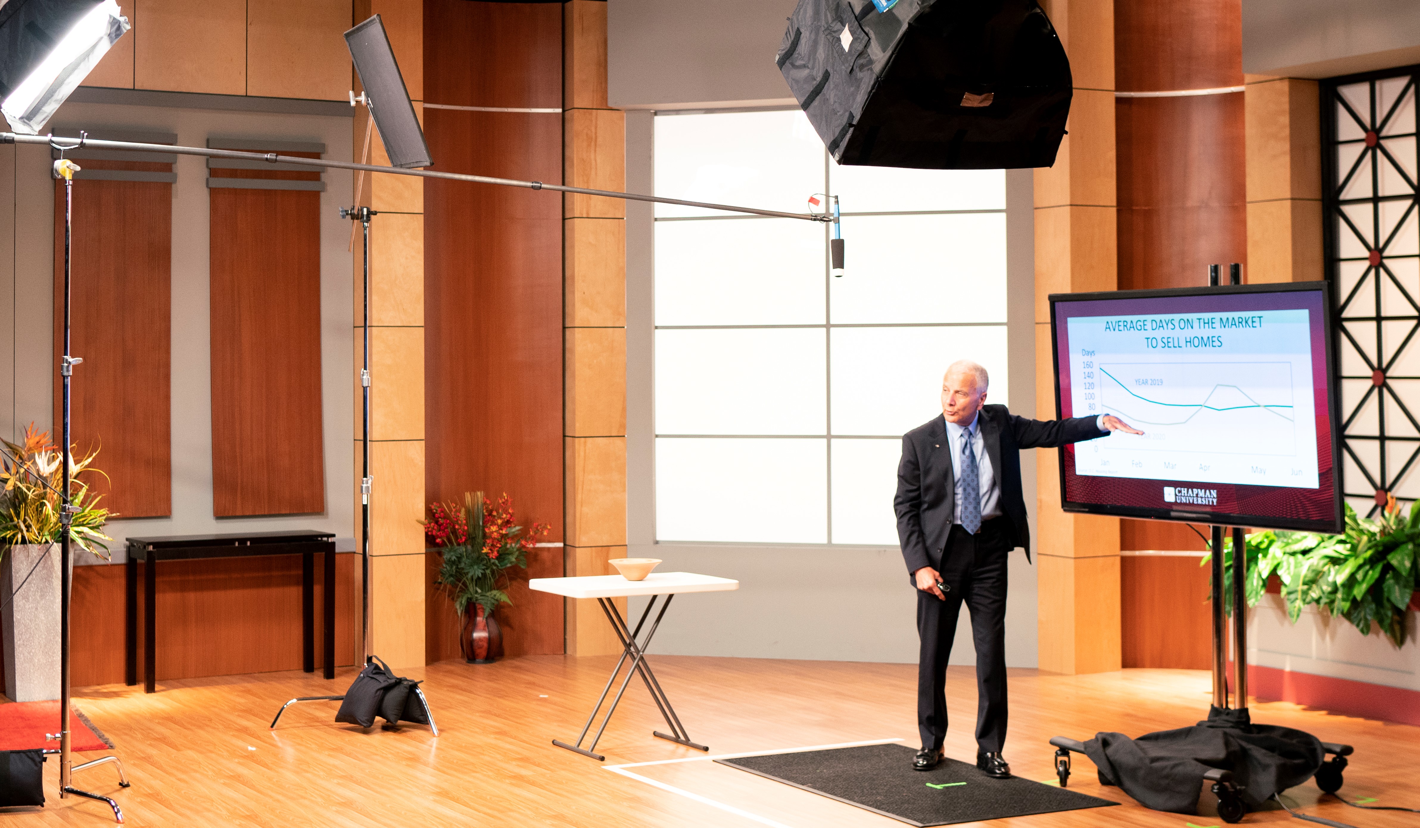 President Emeritus Jim Doti presents the Economic Forecast Update